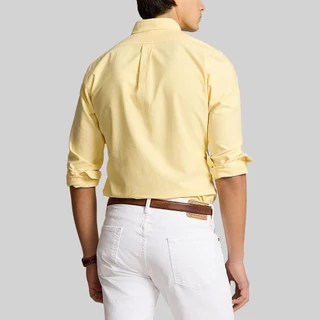 Polo Ralph Lauren เสื้อเชิ้ตผู้ชาย Custom Fit Oxford Shirt รุ่น MNPOWOV16823593 สีเหลือง