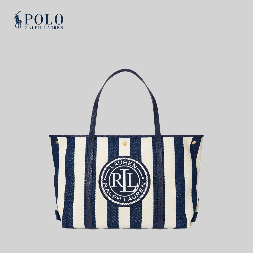 Polo Ralph Lauren กระเป๋าทรงโท้ทผู้หญิง รุ่น WALRBAG0G620320 สีกรมท่า