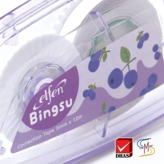 Elfen เอลเฟ่น เทปลบคำผิด 12 ม. รุ่นบิงซู คละสี (1 ชิ้น)
