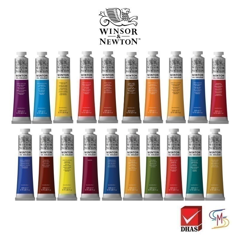 Winsor&Newton สีน้ำมัน 200 มล. (WINTON OIL COLOUR) จำนวน 1 หลอด (1/2)
