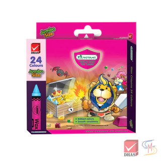 Master Art มาสเตอร์อาร์ต สีเทียน ขนาดจัมโบ้ 24 สี จำนวน 1 กล่อง