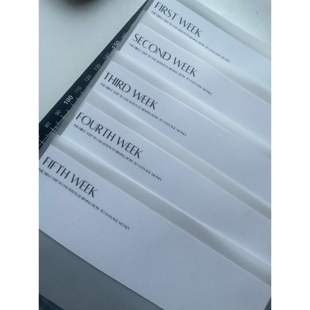 weekly budget!!!!(5 weeks)