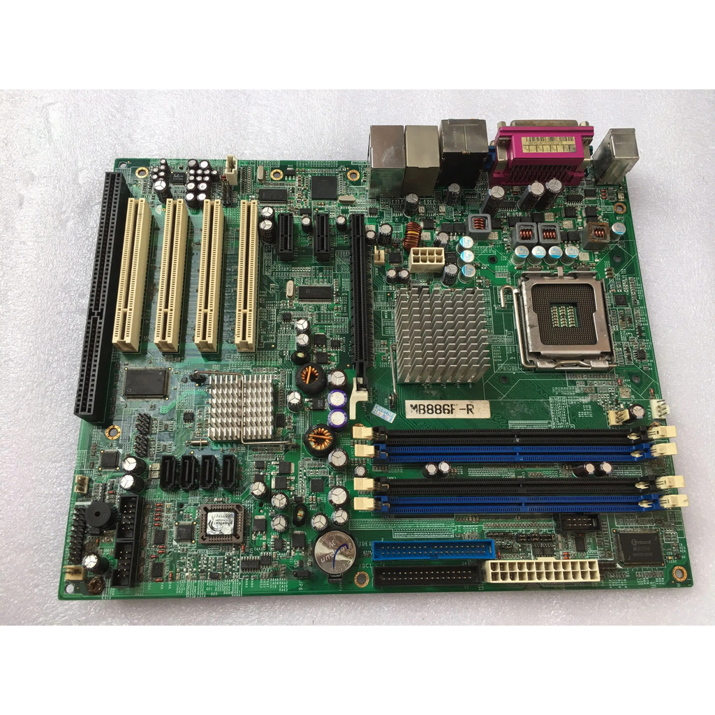 บอร์ดอุปกรณ์อุตสาหกรรม MB886F-R พอร์ตเครือข่ายคู่ 3*PCIe 4*PCI 1*ISA slot ซ็อกเก็ต LGA775
