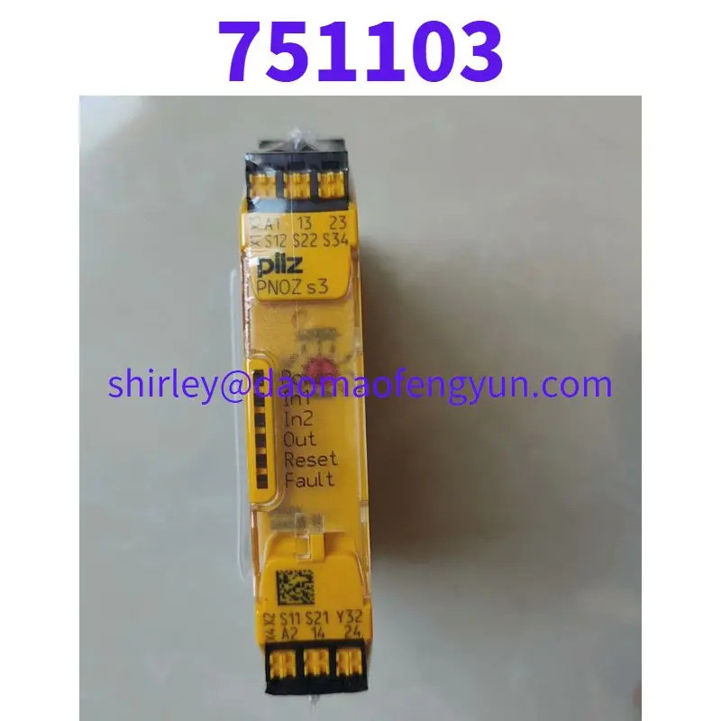 แบรนด์ใหม่ PNOZ S3 24VDC ความปลอดภัยรีเลย์751103