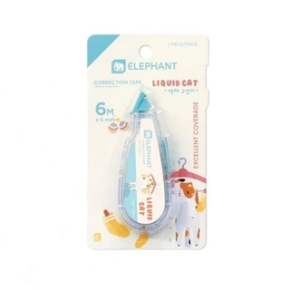 เทปลบคำผิด ตราช้าง Elephant รุ่น Liquid Cat, Pocket, Shiro-Neko คละลาย Correction Tape