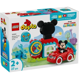 LEGO DUPLO Disney 10454 Mickey Mouse Clubhouse & Car (27pcs.), Building Blocks, Kids Toy