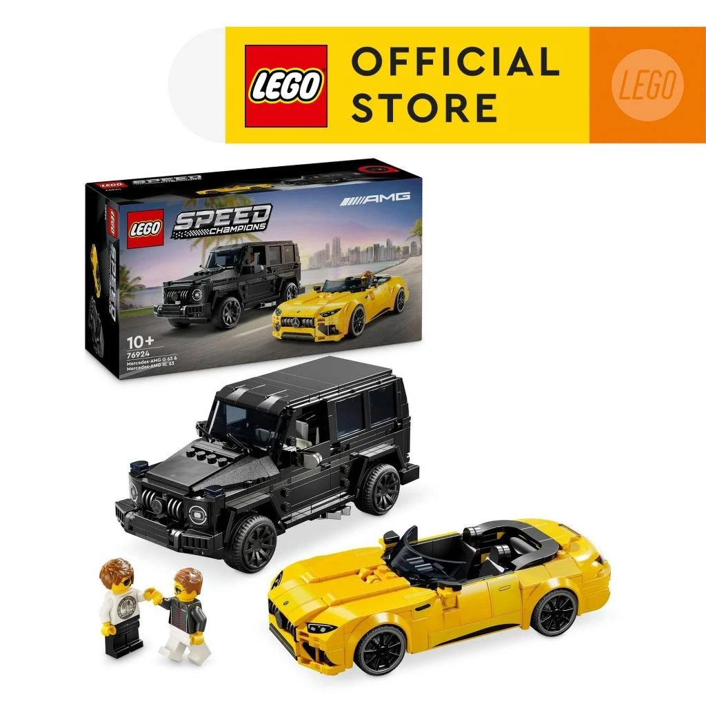 LEGO Speed Champions 76924 Mercedes-AMG G 63 & Mercedes-AMG SL 63 (808pcs.), Building Blocks, Kids Toy