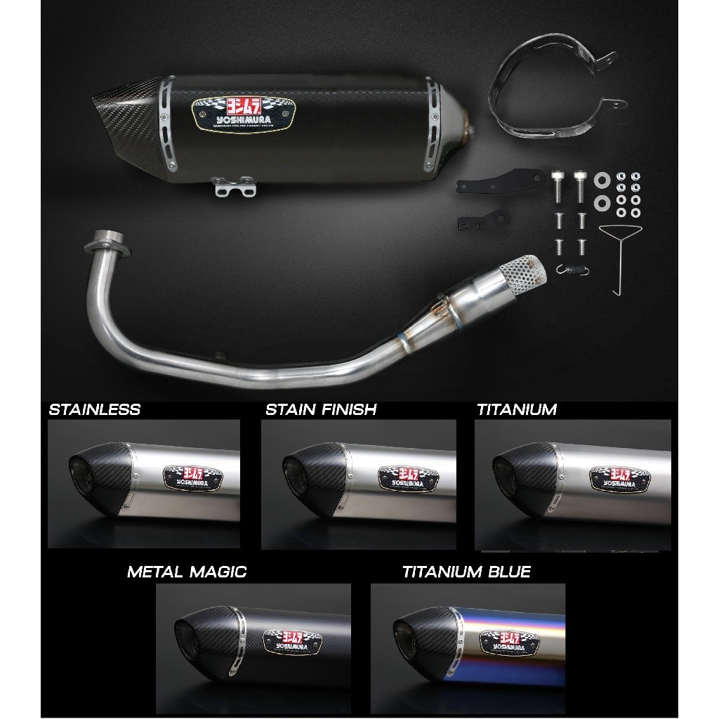YOSHIMURA ท่อไอเสียฟูลซิสเต็ม มอก. รุ่น R77-J สำหรับ FORZA 350 / ADV 350 (ปี 20-22')