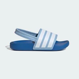 adidas ว่ายน้ำ & ไลฟ์สไตล์ รองเท้าแตะ Adilette Estrap สำหรับเด็ก เด็ก สีน้ำเงิน JR5332