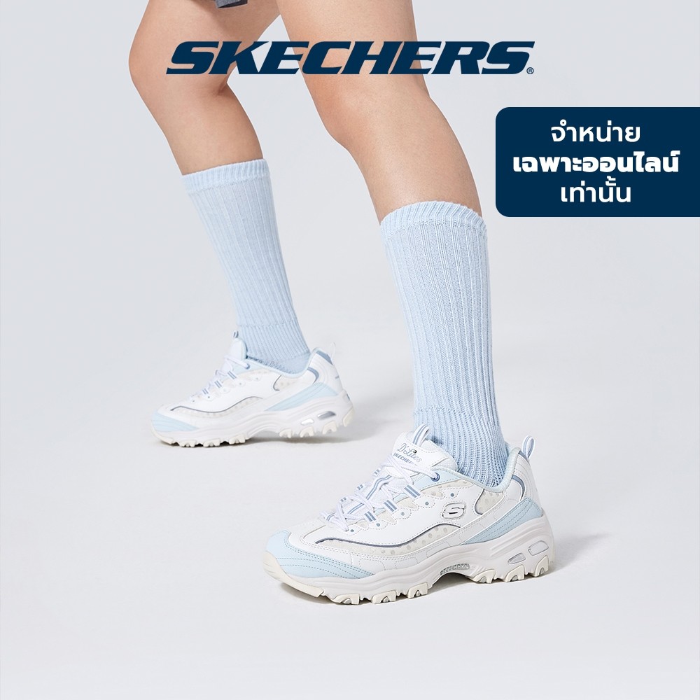 Skechers สเก็ตเชอร์ส รองเท้าผู้หญิง Women Online Exclusive D'lites Sport Shoes - 150547-WLB - Air-Cooled Memory Foam