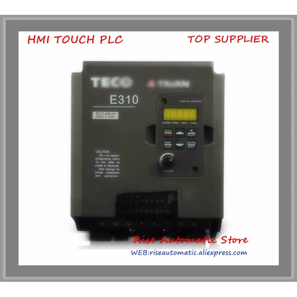 1 เฟส 3 เฟส 200V 3.1A 0.4KW 0.5HP อินเวอร์เตอร์ VFD ความถี่ ไดรฟ์ AC E310-2P5-H ใหม่