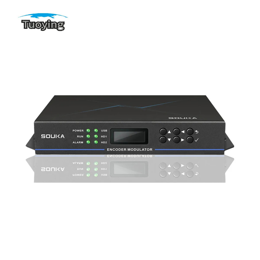 ตัวเข้ารหัส HD 2 ช่อง HD เป็น RF DVB-T DVB-C ATSC ISDBT HDTV ระบบโทรทัศน์ในโรงแรม
