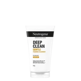Neutrogena DC Gentle FC 50g x 2 นูโทรจีนา ดีพ คลีน เจนเทิล โฟมมิ่ง คลีนเซอร์ 50 กรัม x 2, โฟมล้างหน้า, 8% Amino Acid