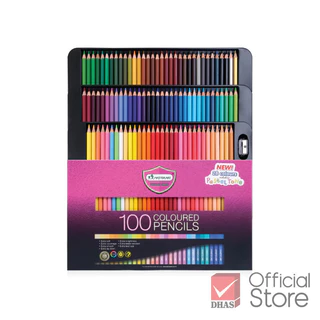 [ราคาพิเศษ 2 กล่อง] Master Art สีไม้ ดินสอสีไม้ แท่งยาว 100 สี 124 สี และ 150 สี รุ่นใหม่ จำนวน 2 กล่อง