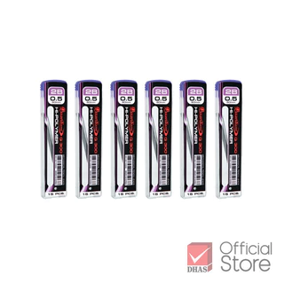[ยกแพ็ค 6 หลอด] Quantum ไส้ดินสอกด Q300 0.5 มม. 15 ไส้ จำนวน 6 หลอด