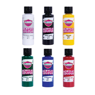Master Art สีอะคริลิค 60 มล. 6 เฉดสี จำนวน 1 ขวด