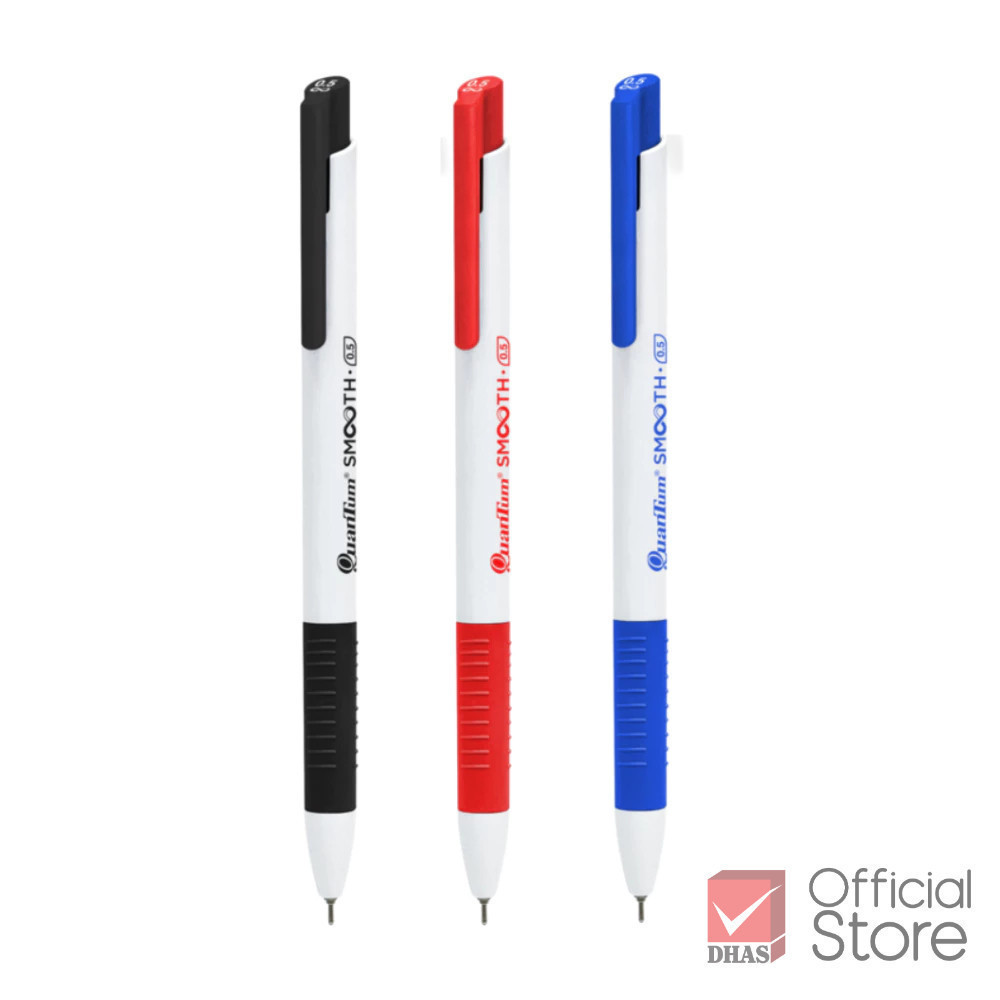 Quantum ปากกา ปากกาลูกลื่น เจลลูลอยด์ สมูท 0.5 จำนวน 1 ด้าม