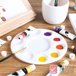 Renaissance จานสี จานสีนํ้า ทรงกลม RNS-D1 ขนาด 17cm. จำนวน 1 ชิ้น