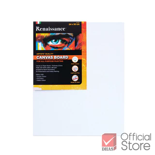 Renaissance เฟรมผ้าใบวาดรูป แคนวาส แคนวาสบอร์ด ขอบหนา 3.7mm. 280 gsm. จำนวน 1 ชิ้น