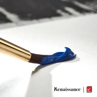 Renaissance พู่กัน สีอะคริลิค พู่กันหัวกลม จำนวน 1 ด้าม