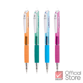 Quantum ปากกา ปากกาเจล ไดอิจิเจล ดอลลี่ QG-001 น้ำเงิน 0.7 คละสี จำนวน 4 ด้าม