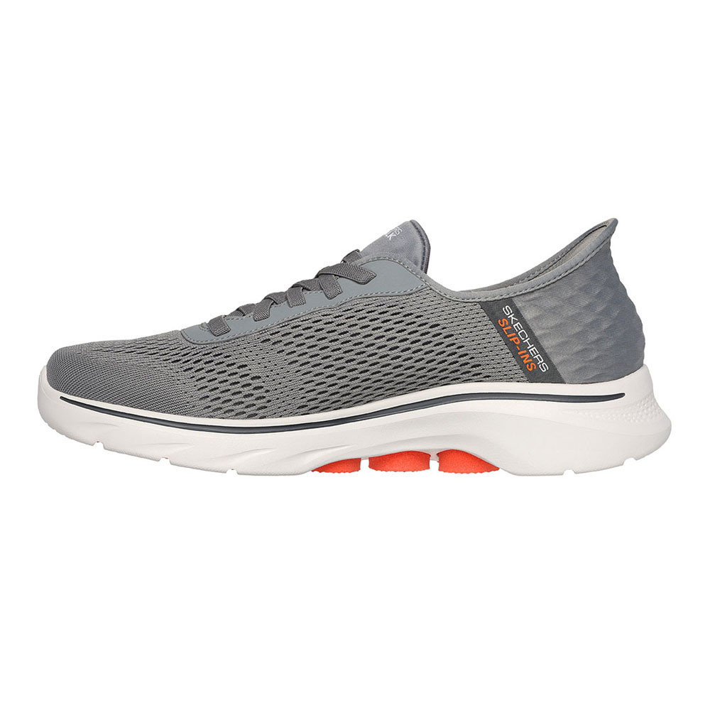 Skechers สเก็ตเชอร์ส รองเท้าผู้ชาย Men GOwalk 7 GOwalk Shoes - 216648-GYOR - Air-Cooled Memory Foam
