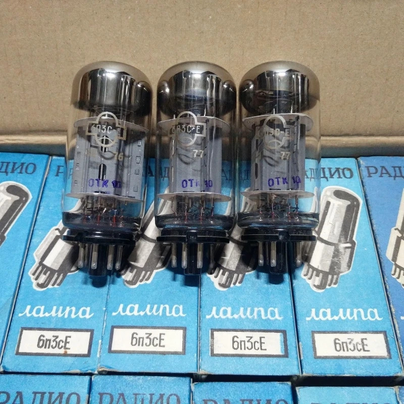 (เสียงพิษ 6L6) สหภาพโซเวียต 6n3c รุ่นตรง 6P3P/EL34/6550/6L6 กล่องสีพร้อมชุดหลอดที่แม่นยำ