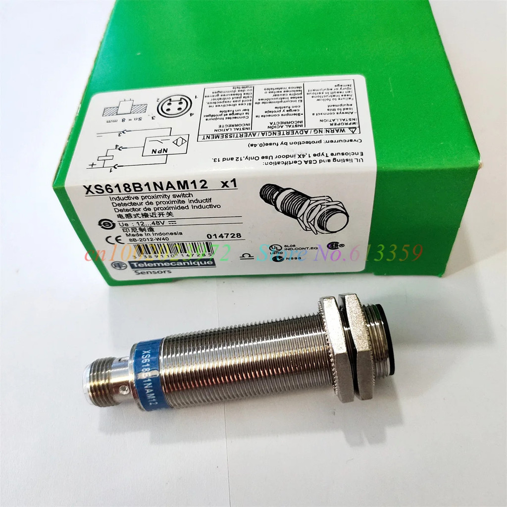 1 ชิ้น XS618B1PAM12 XS618B1NAM12 XS518B1PAM12 XS518B1NAM12 เซ็นเซอร์สวิตช์ความใกล้ชิดอินดัคทีฟใหม่จา