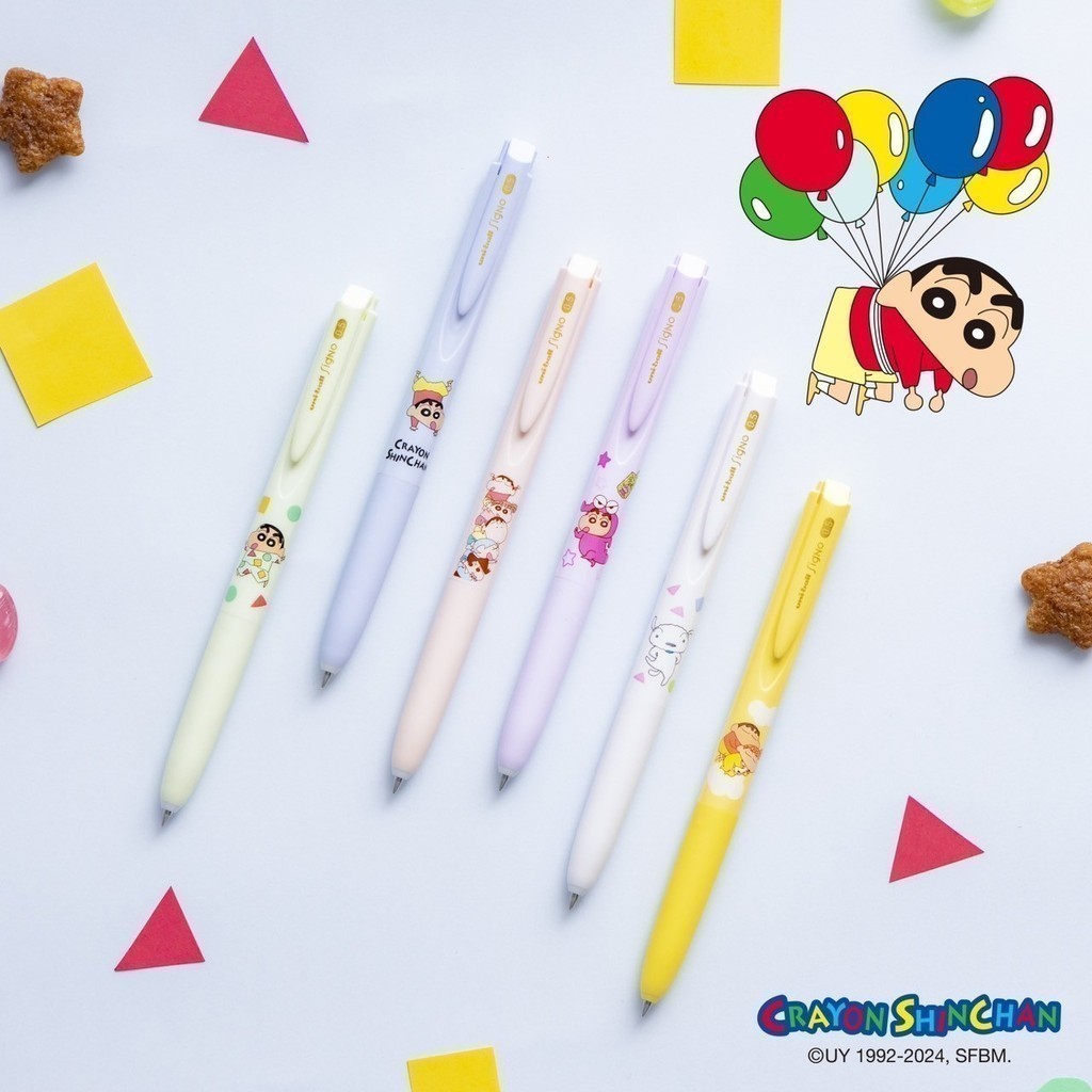 ปากกาเจล UNI Ball SIGNO RT1 Limited รุ่น Crayon Shinchan ชินจัง และ ไส้ปากกา ขนาดหัว 0.5 MM หมึกน้ำเงิน - รูปที่ 2