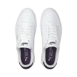 PUMA BASICS - รองเท้าผ้าใบ Shuffle Perforated Trainers สีขาว - 38015005