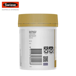 Swisse Beauty Collagen Glow with Collagen Peptides คอลลาเจนเพิ่มความงาม สารสกัดคอลลาเจน 120 เม็ด (EXP:07 2027)