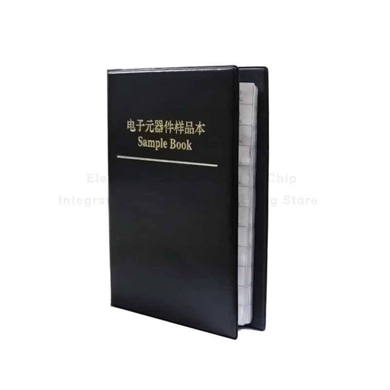 หนังสือผสมตัวต้านทานคาปาซิเตอร์ 0805 SMD (0Ω-10MΩ) ตัวต้านทานชิป 1%+ (0.5pf-10uf) ชุดตัวอย่างชุดคาปา