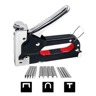 เครื่องยิงแม็ก 3 in 1 อเนกประสงค์ สำหรับปิดกล่องพัสดุ/ยึดไม้…