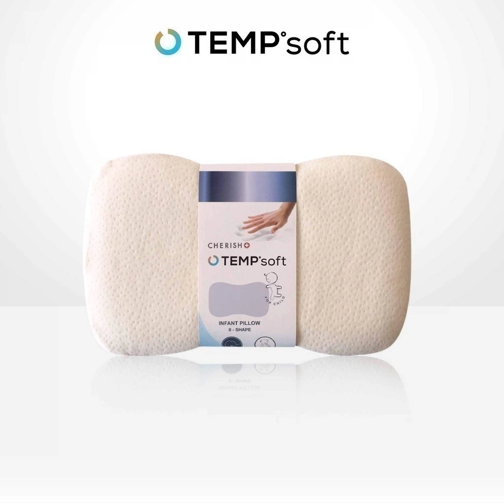 CHERISH TEMPSoft หมอนเด็ก หัวทุย สำหรับเด็กอ่อน 6 เดือน - 2 ขวบ Baby Pillow ไม่กักฝุ่น