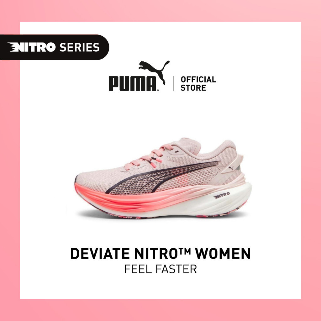 PUMA RUNNING - Deviate NITRO™ 3 Running Shoes Women สีชมพู - 31011401