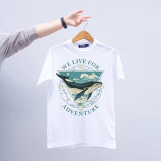 VINTAGE FACTORY เสื้อยืดไปทะเลต้อนรับซัมเมอร์สกรีนสีจม - ผ้าคอตตอน 100%