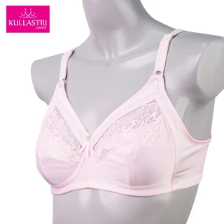 Kullastri/กุลสตรี เสื้อชั้นใน ไร้โครง ของแท้ กรดA ทรงเต็มเต้า/FULL CUP ไม่ซับฟองน้ำ แต่งลูกไม้ รุ่น KB1726