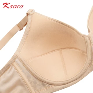 Ksara เสื้อชั้นใน KM9205ของแท้เกรดA ไซส์ใหญ่ (คัพC/D/E80- 85) FULL CUP มีโครง ฟองน้ำบาง เก็บกระชับเต้าทรงให้สวยงาม