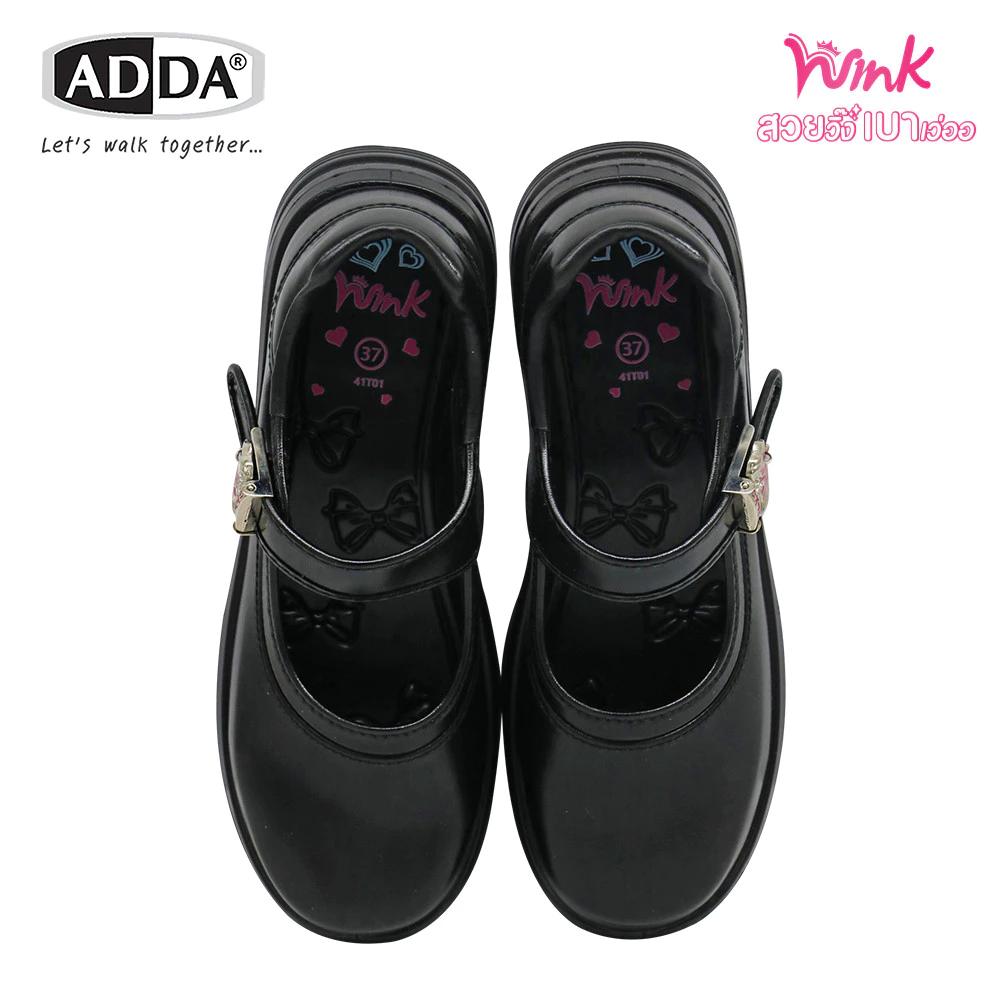 ADDA WINK สวยวิ๊ง เบาเว่ออ รองเท้านักเรียน เด็กผู้หญิง รุ่น 41T01 (ไซส์ 30 - 43) thumbnail 6