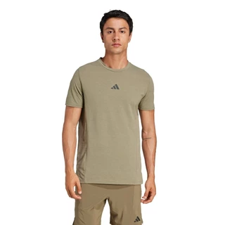 adidas Gym & Training เสื้อยืดออกกำลังกาย Designed for Training ผู้ชาย สีเขียว JI8123