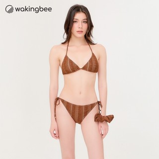 Wakingbee Paradise Two-Piece (Brown) บิกินี่ ทูพีซ แบบสามเหล…
