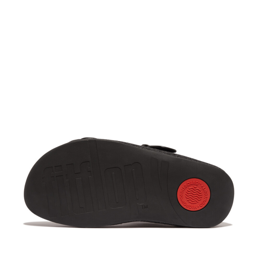 FITFLOP GOGH MOC TWO-TONE CANVAS รองเท้าแตะผู้ชาย รุ่น HB3-001 สี BLACK