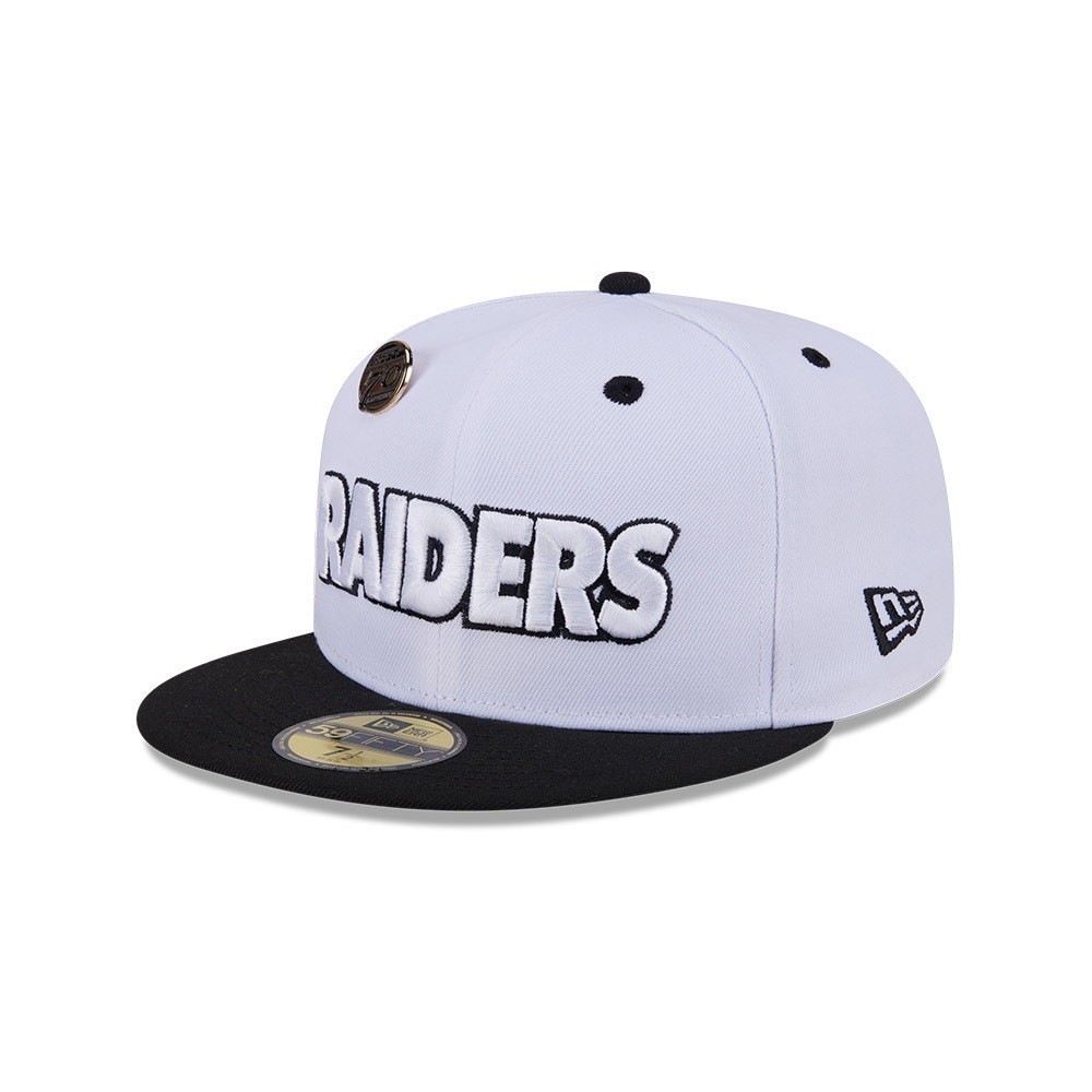 NEW ERA หมวก รุ่น NEW ERA 59FIFTY DAY LAS VEGAS RAIDERS WHITE 59FIFTY CAP 60571940