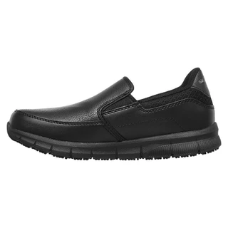 Skechers สเก็ตเชอร์ส รองเท้าทำงานผู้หญิง Women Work Nampa Slip Resistant Work Shoes - 77236-BLK Memory Foam