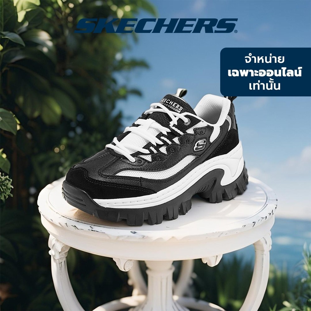 Skechers สเก็ตเชอร์ส รองเท้าผู้หญิง Women Online Exclusive Hi-Ryze Street Shoes - 177233-BKW - Air-C