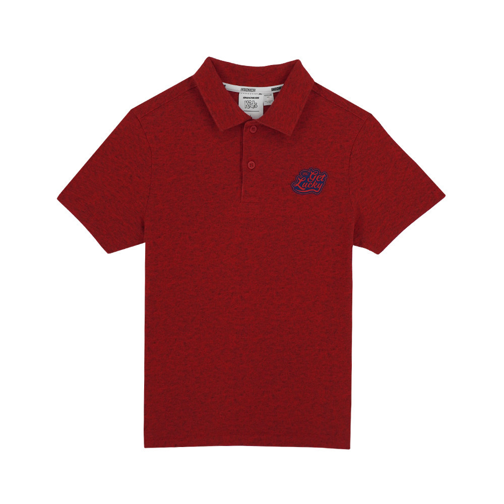Skechers สเก็ตเชอร์ส เสื้อโปโลเด็กผู้ชาย Boy Polo Apparel - SL125B243-005G