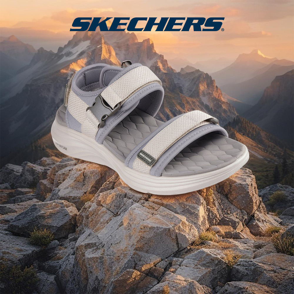 Skechers สเก็ตเชอร์ส รองเท้าแตะผู้ชาย Men Vapor Foam Sandal Sport Shoes - 232899-NAT