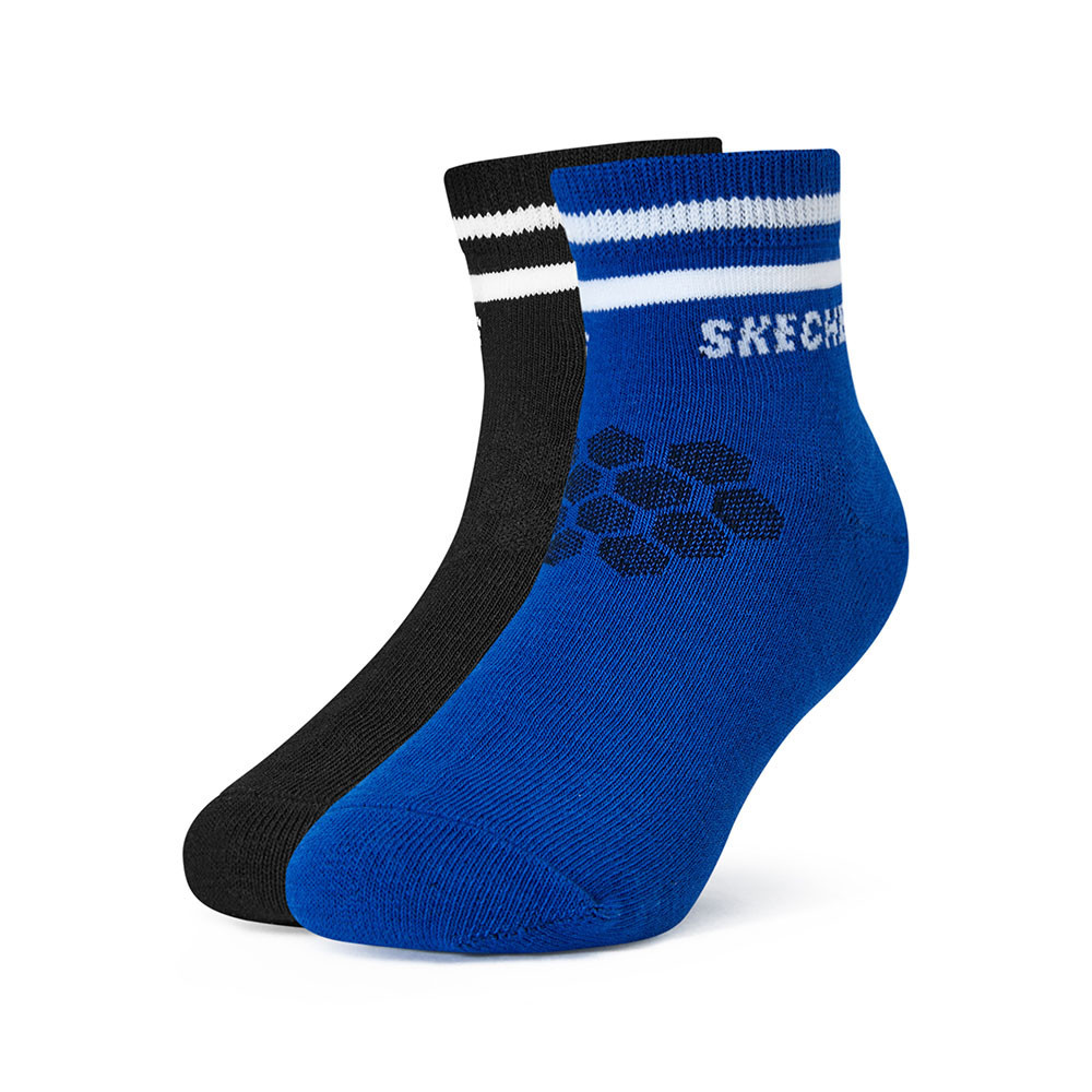 Skechers สเก็ตเชอร์ส ถุงเท้าหุ้มข้อเด็ก Kid Quarter Sock Accessory - P224K075-012B
