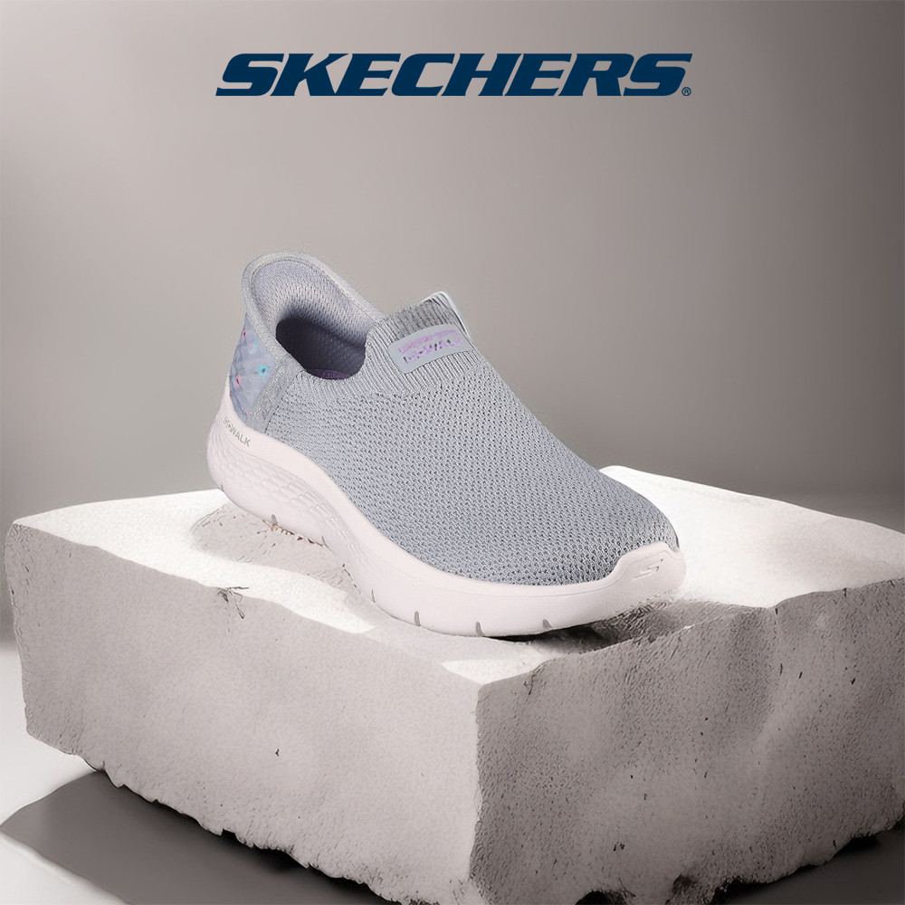 Skechers สเก็ตเชอร์ส รองเท้าผู้หญิง Women Slip-ins GOwalk Flex Sunset Rose Walking Shoes - 124822-GYLV