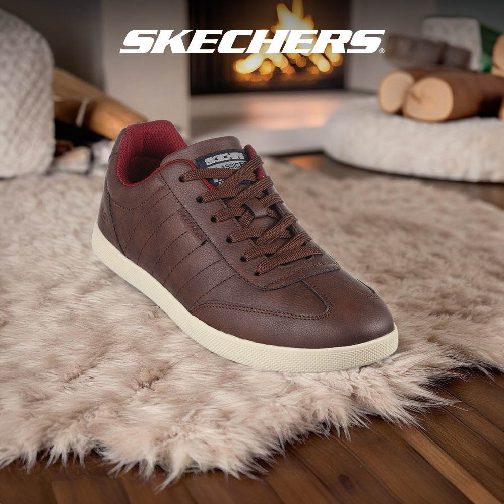 Skechers สเก็ตเชอร์ส รองเท้าผู้ชาย Men SKECHERS USA Street Wear Placer Crandon Shoes - 210742-CHOC